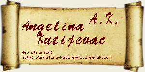 Angelina Kutijevac vizit kartica